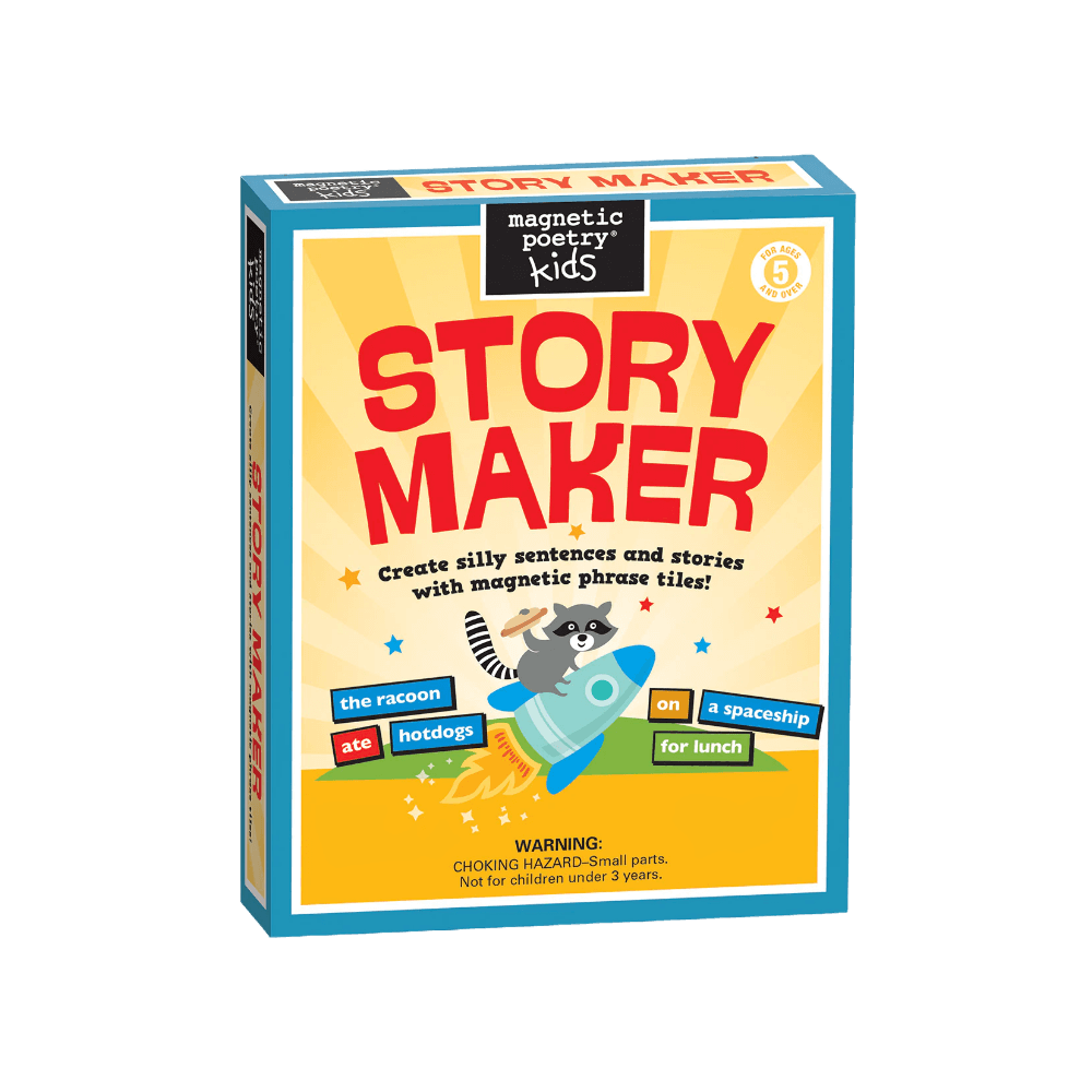Story Maker game box with colorful design on a black background