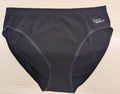 Women's black underwear with ' spun bamboo' label on a beige background