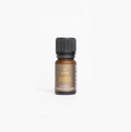 Bottle of lavender essential oil on a white background